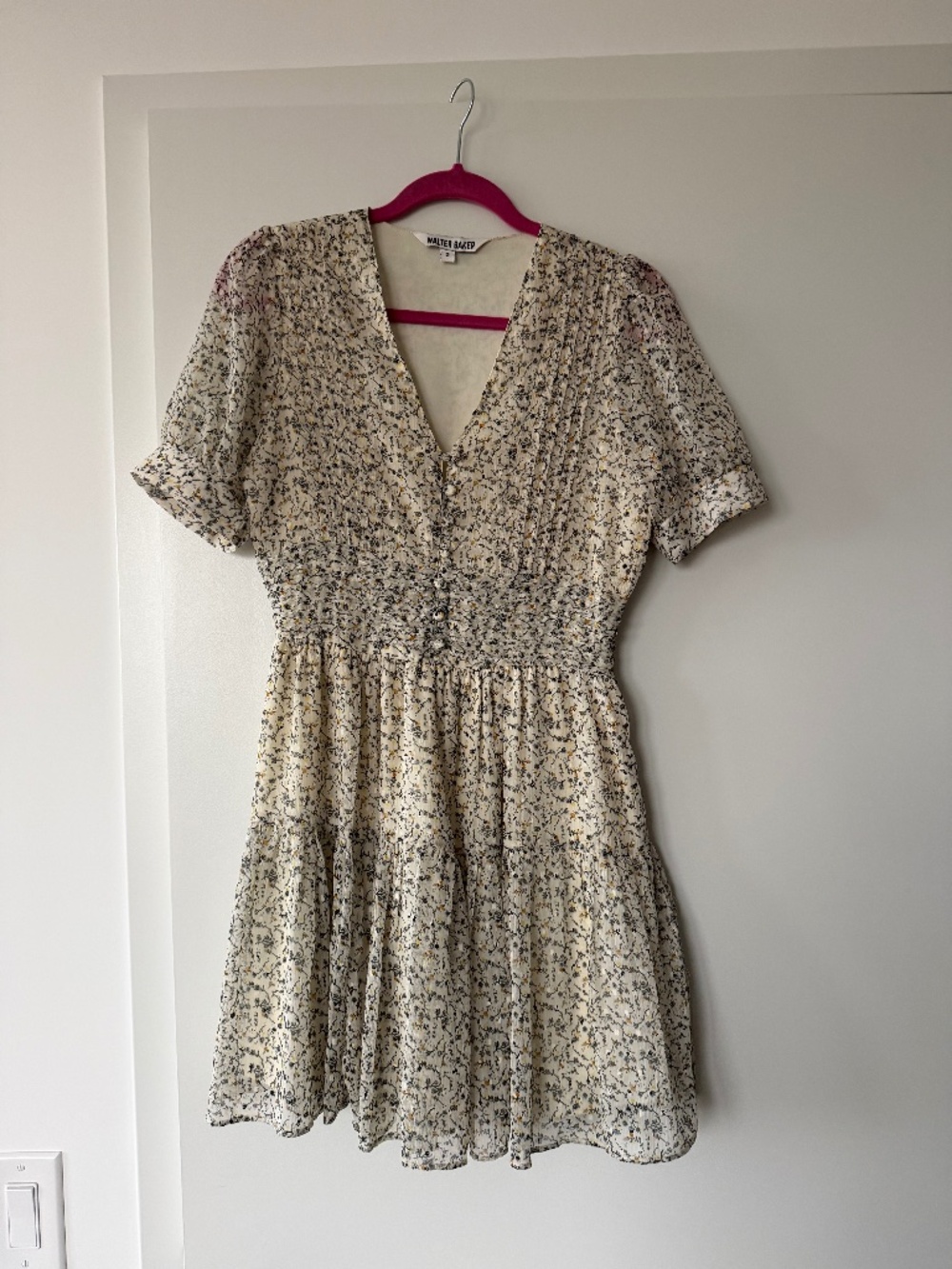 Walter Baker Dominique Ditsy Floral Puff Sleeve Dress in Dream Blos, 2